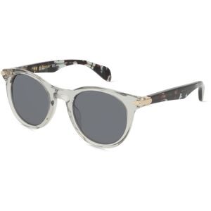 Safilo GmbH Rag & Bone RNB5012/S Herren-Sonnenbrille Vollrand Panto Acetat-Gestell, Grau