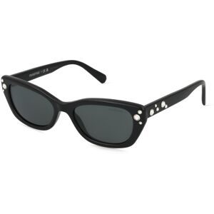 Luxottica Fashion Brillen Vertriebs GmbH Swarovski 0SK6019 Damen-Sonnenbrille Vollrand Quadratisch Acetat-Gestell, Schwarz