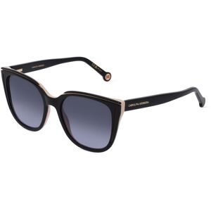 Safilo GmbH Carolina Herrera 0144/S Damen-Sonnenbrille Vollrand Butterfly Acetat-Gestell, Schwarz