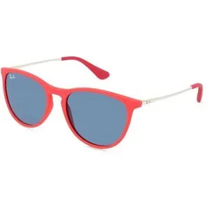 Luxottica Fashion Brillen Vertriebs GmbH Ray-Ban Junior RJ9060S Kinder-Sonnenbrille Vollrand Panto Kunststoff-Gestell, Rot