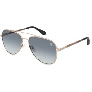 Masterdis Woodfellas 10784 NESSELBURG Unisex-Sonnenbrille Vollrand Pilot Metall-Gestell, Braun