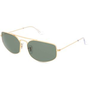 Luxottica Fashion Brillen Vertriebs GmbH Ray-Ban RB3845 Unisex-Sonnenbrille Vollrand Geometrisch Metall-Gestell, Gold