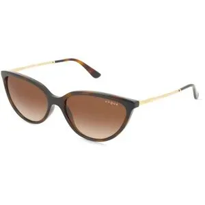 Luxottica Fashion Brillen Vertriebs GmbH Vogue 0VO5672S Damen-Sonnenbrille Vollrand Cat Eye Kunststoff-Gestell, Havanna