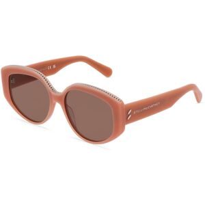 Thélios Stella McCartney SC40029I Damen-Sonnenbrille Vollrand Oval Acetat-Gestell, Orange