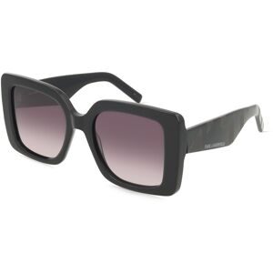 Marchon Germany GmbH Karl Lagerfeld KL6203S Damen-Sonnenbrille Vollrand Eckig Acetat-Gestell, Schwarz