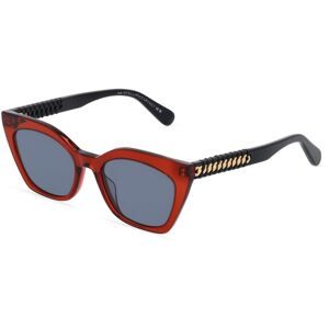 Thélios Stella McCartney SC40036I Damen-Sonnenbrille Vollrand Butterfly Acetat-Gestell, Braun