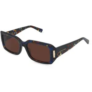 Marchon Germany GmbH Longchamp LO765S N Damen-Sonnenbrille Vollrand Eckig Acetat-Gestell, Blau