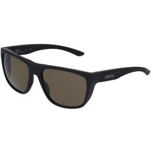 Safilo GmbH Smith BARRA Herren-Sonnenbrille Vollrand Quadratisch Kunststoff-Gestell, Schwarz