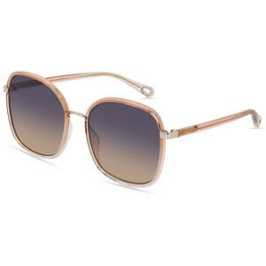Kering Eyewear Spa Chloé CH0031S Damen-Sonnenbrille Vollrand Eckig Kunststoff-Gestell, Braun