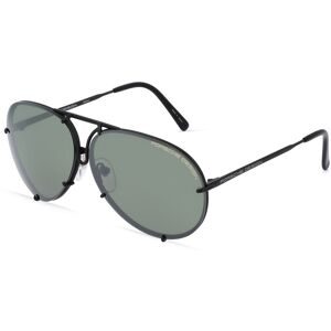 DE RIGO Vision D.A.CH. GmbH Porsche Design 8478 - mit Wechselgläsern Unisex-Sonnenbrille Vollrand Pilot Metall-Gestell, Schwarz