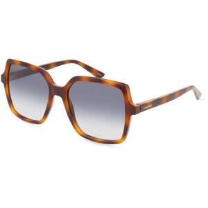 Marchon Germany GmbH Calvin Klein CK25537S Damen-Sonnenbrille Vollrand Butterfly Kunststoff-Gestell, Havanna