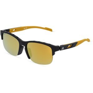 Marcolin Deutschland GmbH Adidas SP0048 Unisex-Sonnenbrille Vollrand Quadratisch Kunststoff-Gestell, Schwarz