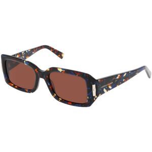 Marchon Germany GmbH Longchamp LO765S N Damen-Sonnenbrille Vollrand Eckig Acetat-Gestell, Blau