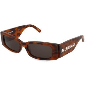 Kering Eyewear Spa Balenciaga BB0260S Unisex-Sonnenbrille Vollrand Quadratisch Acetat-Gestell, Havanna