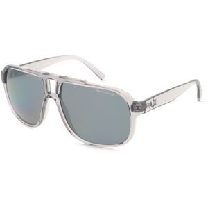Luxottica Fashion Brillen Vertriebs GmbH Emporio Armani AX4104S Herren-Sonnenbrille Vollrand Eckig Kunststoff-Gestell, Grau