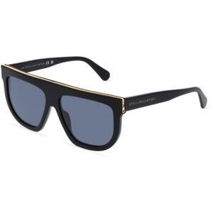 Thélios Stella McCartney SC40030I-Y Damen-Sonnenbrille Vollrand Quadratisch Acetat-Gestell, Schwarz