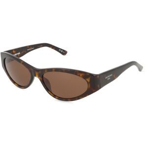 Kering Eyewear Spa Balenciaga BB0367S Damen-Sonnenbrille Vollrand Oval Acetat-Gestell, Havanna