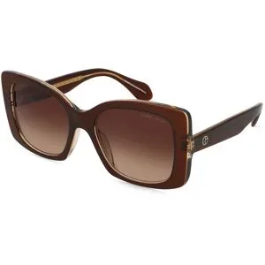 Luxottica Fashion Brillen Vertriebs GmbH Giorgio Armani 0AR8208U Damen-Sonnenbrille Vollrand Quadratisch Acetat-Gestell, Braun