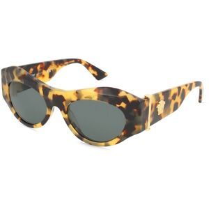 Luxottica Fashion Brillen Vertriebs GmbH Versace VE4477U Damen-Sonnenbrille Vollrand Geometrisch Acetat-Gestell, Havanna