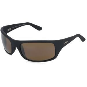 Kering Eyewear Spa Maui Jim H202 Peahi Unisex-Sonnenbrille Vollrand Eckig Kunststoff-Gestell, Schwarz