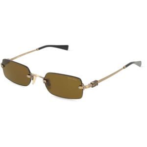 Luxottica Fashion Brillen Vertriebs GmbH Miu Miu 0MU B50S Damen-Sonnenbrille Randlos Eckig Metall-Gestell, Gold