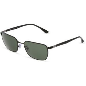 Luxottica Fashion Brillen Vertriebs GmbH Ray-Ban RB 3684 Unisex-Sonnenbrille Vollrand Quadratisch Edelstahl-Gestell, Schwarz