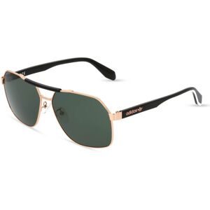 Marcolin Deutschland GmbH Adidas Originals OR0064 Herren-Sonnenbrille Vollrand Quadratisch Metall-Gestell, Gold