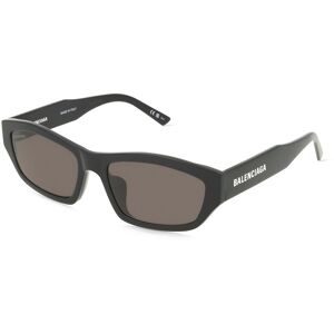 Kering Eyewear Spa Balenciaga BB0448SK Unisex-Sonnenbrille Vollrand Geometrisch Acetat-Gestell, Schwarz
