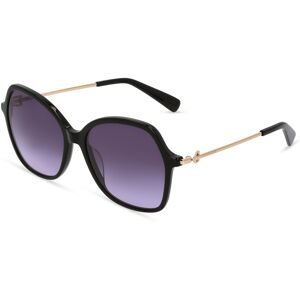 Marchon Germany GmbH Longchamp LO705S Unisex-Sonnenbrille Vollrand Butterfly Kunststoff-Gestell, Schwarz