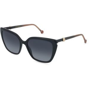 Safilo GmbH Carolina Herrera HER 0385/S Damen-Sonnenbrille Vollrand Cat Eye Acetat-Gestell, Schwarz
