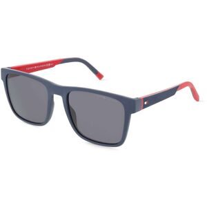 Safilo SpA Tommy Hilfiger TH 2144/S Herren-Sonnenbrille Vollrand Eckig Kunststoff-Gestell, Blau