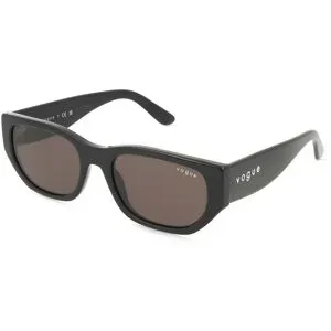 Luxottica Fashion Brillen Vertriebs GmbH Vogue VO5586S Damen-Sonnenbrille Vollrand Eckig Acetat-Gestell, Schwarz