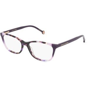 Safilo GmbH Carolina Herrera 0124 Damen-Brille inkl. Gläser Vollrand Quadratisch Acetat-Gestell 54/16/145, Pink