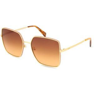 Marchon Germany GmbH Liu Jo LJ158S Unisex-Sonnenbrille Vollrand Quadratisch Metall-Gestell, Gelb