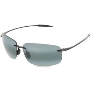 MAUI JIM Germany GmbH Maui Jim MJ0422S Breakwall Unisex-Sonnenbrille Randlos Eckig Kunststoff-Gestell, Schwarz