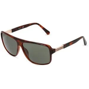 Marcolin Deutschland GmbH Guess GU00038 Herren-Sonnenbrille Vollrand Quadratisch Kunststoff-Gestell, Havanna