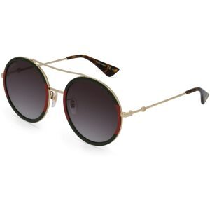 Kering Eyewear Spa Gucci GG0061S Unisex-Sonnenbrille Vollrand Rund Metall-Gestell, Gold