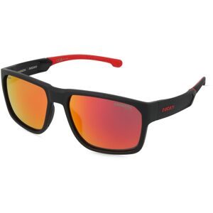 Safilo GmbH Carrera CARDUC 029/S Herren-Sonnenbrille Vollrand Quadratisch Kunststoff-Gestell, Schwarz