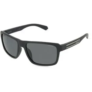 Safilo GmbH Polaroid PLD 2158/S Herren-Sonnenbrille Vollrand Quadratisch Kunststoff-Gestell, Schwarz