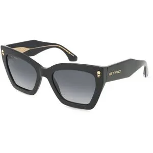 Safilo GmbH Etro 0090/S Damen-Sonnenbrille Vollrand Eckig Acetat-Gestell, Schwarz