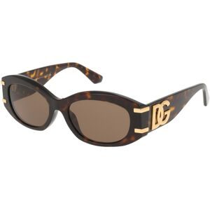 Luxottica Fashion Brillen Vertriebs GmbH Dolce&Gabbana DG4502 Damen-Sonnenbrille Vollrand Oval Acetat-Gestell, Havanna