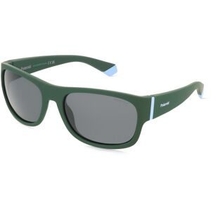 Safilo GmbH Polaroid PLD 8064/S Kinder-Sonnenbrille Vollrand Eckig Kunststoff-Gestell, Grün