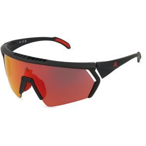 Marcolin Deutschland GmbH Adidas SP0063 CMPT AERO Unisex-Sonnenbrille Vollrand Quadratisch Acetat Spritzguss-Gestell, Schwarz
