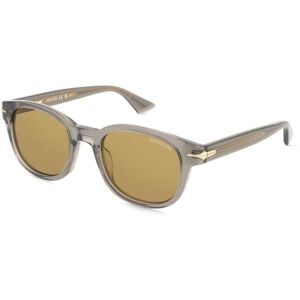 Kering Eyewear Spa Montblanc MB0435S Herren-Sonnenbrille Vollrand Rund Acetat-Gestell, Grau