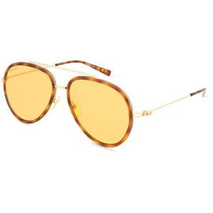 Kering Eyewear Spa Gucci GG1981S Herren-Sonnenbrille Vollrand Pilot Kunststoff-Gestell, Havanna