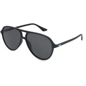 Kering Eyewear Spa PUMA PU0523S Herren-Sonnenbrille Vollrand Pilot Kunststoff-Gestell, Schwarz