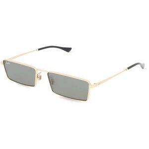 Luxottica Fashion Brillen Vertriebs GmbH Ray-Ban RB3741 Unisex-Sonnenbrille Vollrand Quadratisch Metall-Gestell, Gold