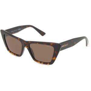 Luxottica Fashion Brillen Vertriebs GmbH Jimmy Choo JC5028 Damen-Sonnenbrille Vollrand Cat Eye Acetat-Gestell, Havanna