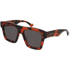 Kering Eyewear Spa Gucci GG0962S Unisex-Sonnenbrille Vollrand Quadratisch Acetat-Gestell, Havanna