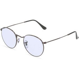 Luxottica Fashion Brillen Vertriebs GmbH Ray-Ban RB 3447 ROUND METAL Herren-Sonnenbrille Vollrand Rund Metall-Gestell, Grau